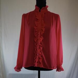 Vintage Weinstock's Women's Hot Pink Blouse
